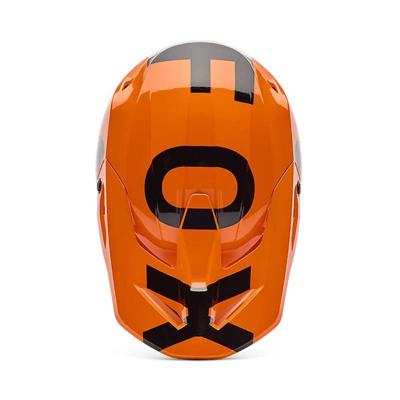 Fox V1 Shield Helmet Orange Fluo