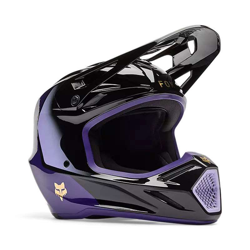 Fox V3 Drip Helmet Black Purple