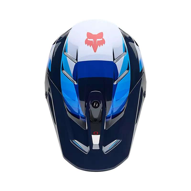 Fox V3 Fade Helmet White Blue