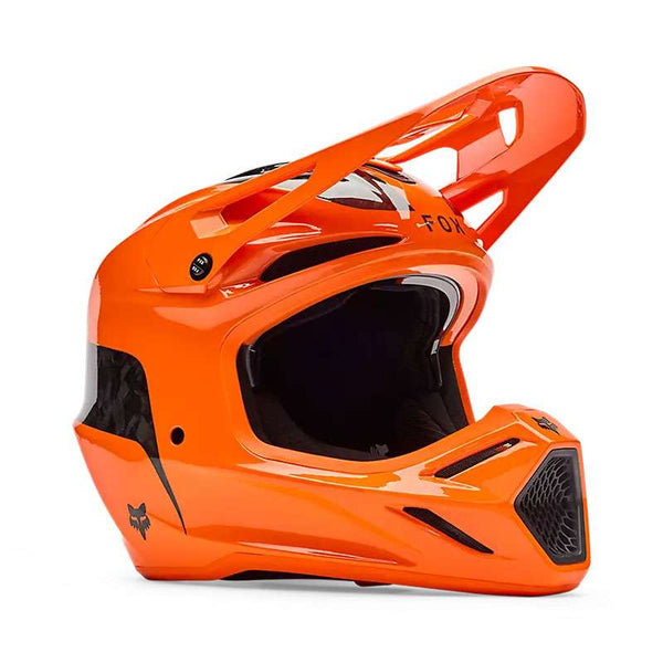Fox V3 Rs Fracture Helmet Orange Fluo