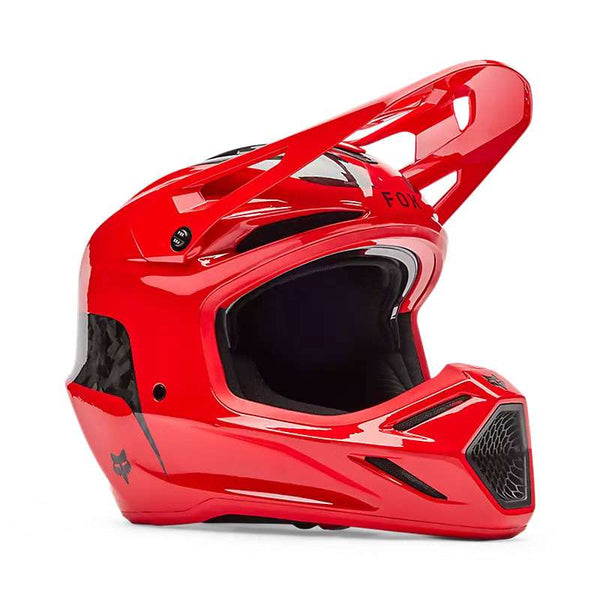 Fox V3 Rs Fracture Helmet Red Fluo