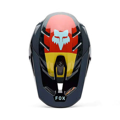 Fox V3 Rs Grid Helmet Black Orange