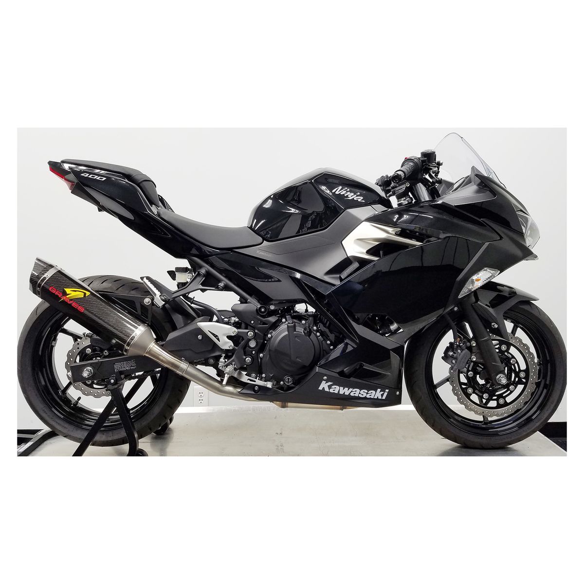 Graves Hexagonal Slip-On Exhaust for Kawasaki Ninja 400