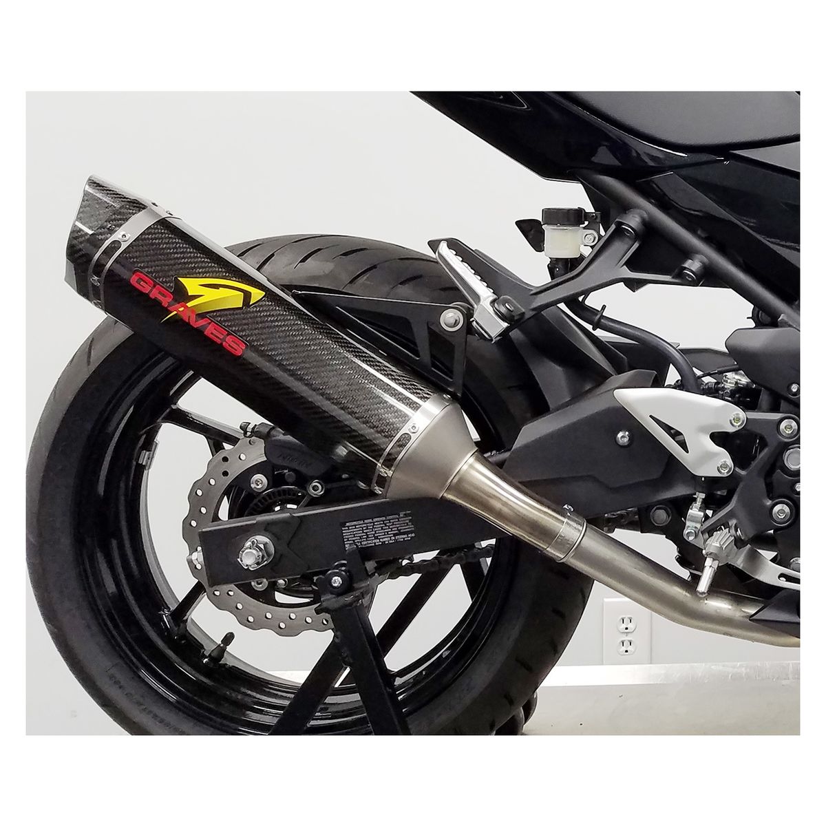 Graves Hexagonal Slip-On Exhaust for Kawasaki Ninja 400