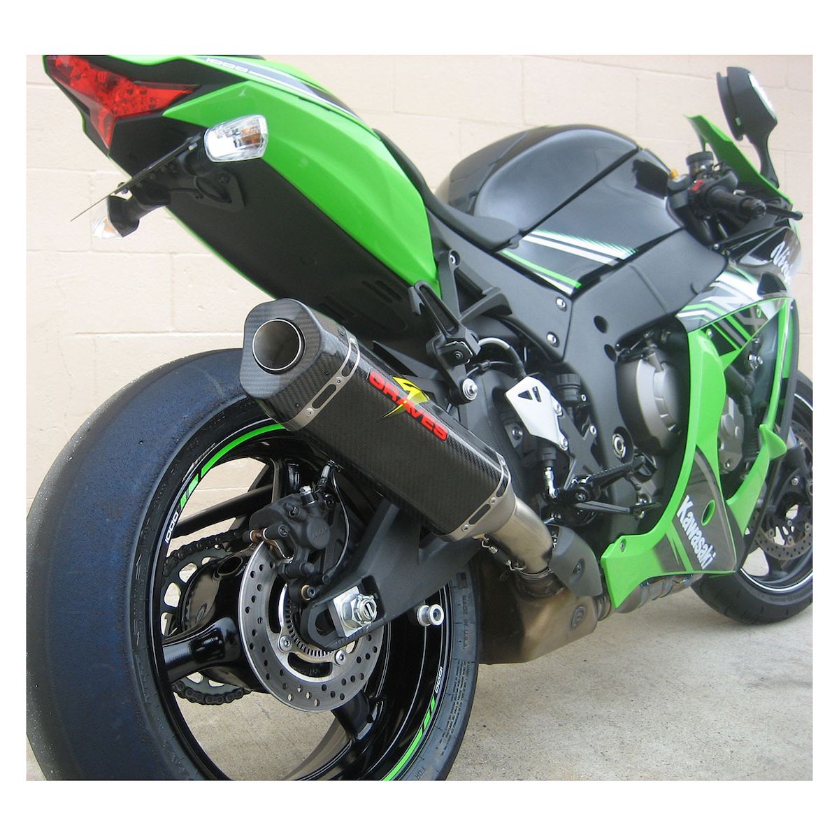 Graves Hexagonal Slip-On Exhaust for Kawasaki ZX10R / ZX10RR