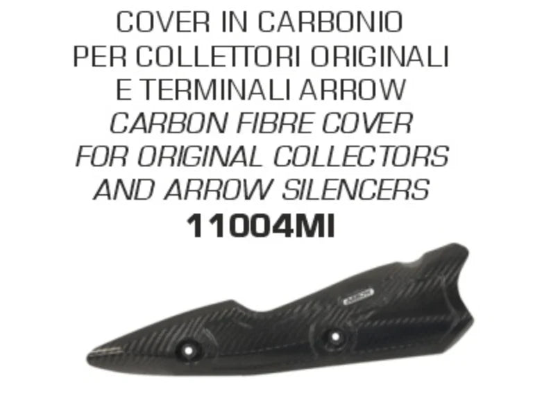 Arrow Carbon Fiber Heat Shield for Kawasaki Z900 2020