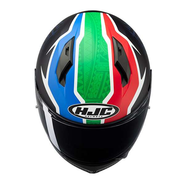 Hjc C10 Bb33 Helmet Green Red