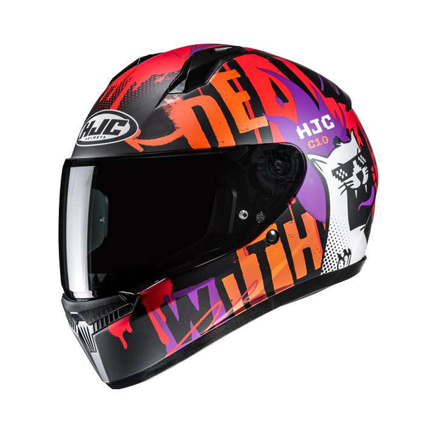 Hjc C10 Fop Helmet Red Purple