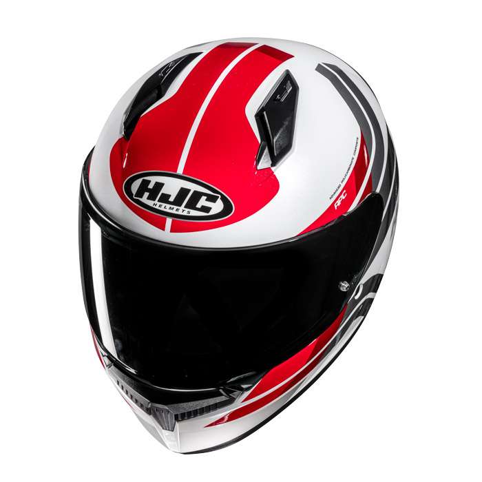 Hjc C10 Hiper Helmet White Red