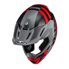 Hjc C50 Mirage Helmet Grey Red Matt