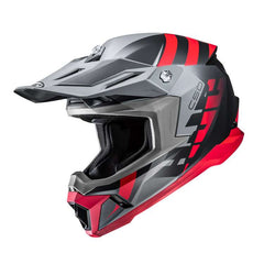 Hjc C50 Mirage Helmet Grey Red Matt