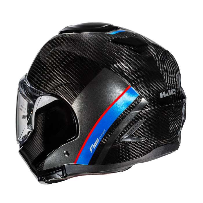 Hjc F100 Carbon Stan Helmet Blue