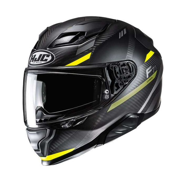 Hjc F71 Carbon Esira Helmet Yellow Matt