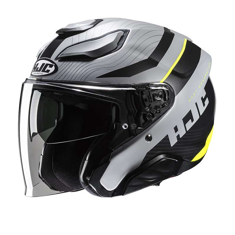Hjc F31 Naby Helmet Yellow Grey