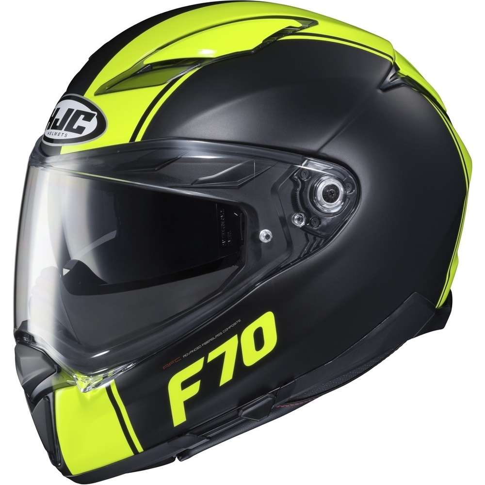 Hjc F70 Mago Helmet Black Yellow