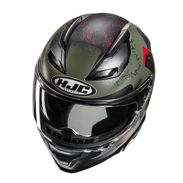 Hjc F71 Faco Helmet Green Matt
