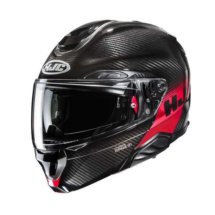Hjc Rpha 91 Carbon Elig Helmet Red