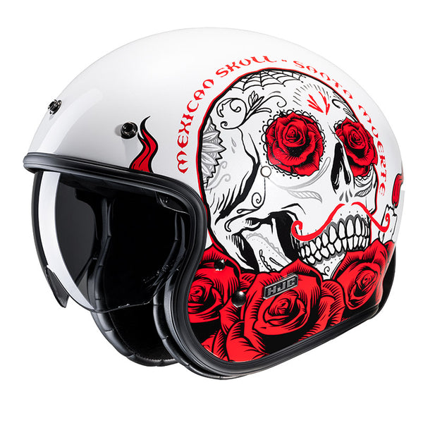 Hjc V31 Desto Helmet Red White