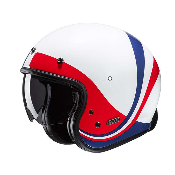 Hjc V31 Emgo Helmet White Blue Red