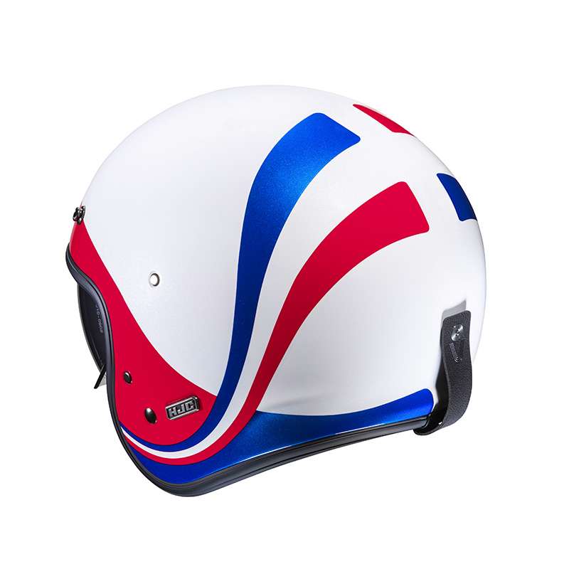 Hjc V31 Emgo Helmet White Blue Red
