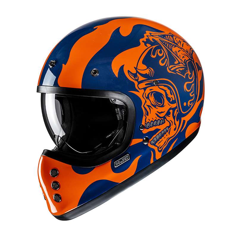 Hjc V60 Flame Helmet Orange