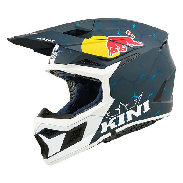 Kini Red Bull Mx3 Youth 1.0 Helmet Blue White