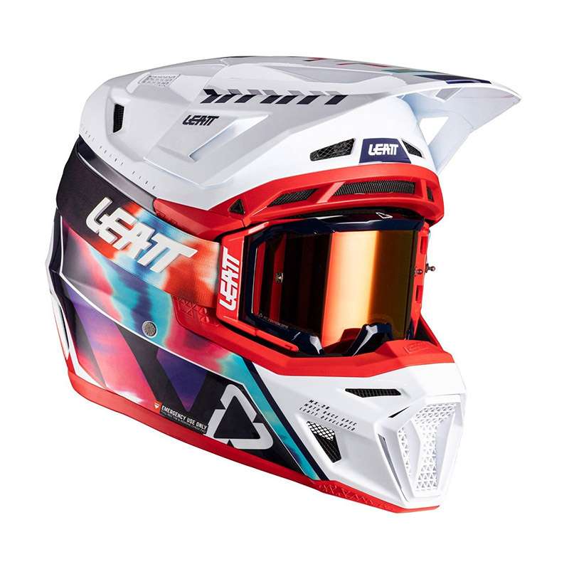 Leatt Moto 8.5 V26 Helmet Kit Royal Blue Red