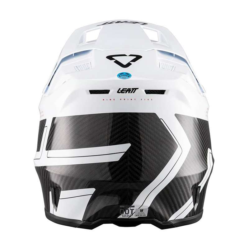 Leatt Moto 9.5 Carbon V26 Helmet Kit White Black