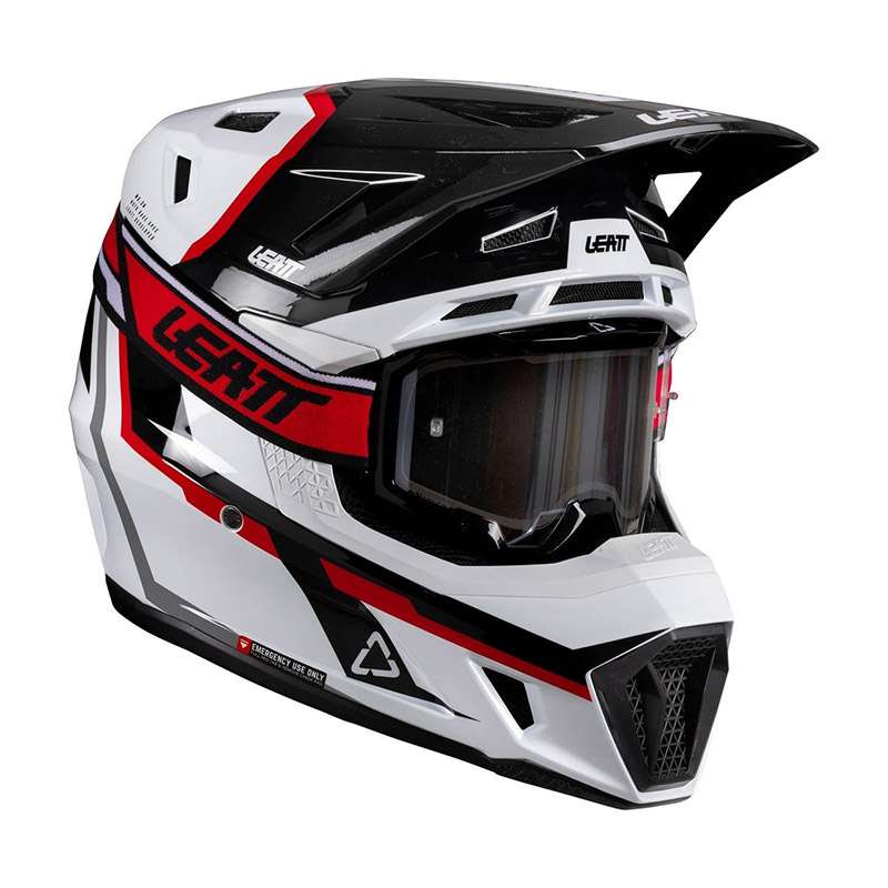 Leatt Moto 7.5 V26 Helmet Kit White Red