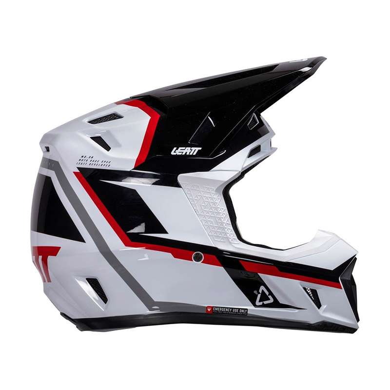 Leatt Moto 7.5 V26 Helmet Kit White Red
