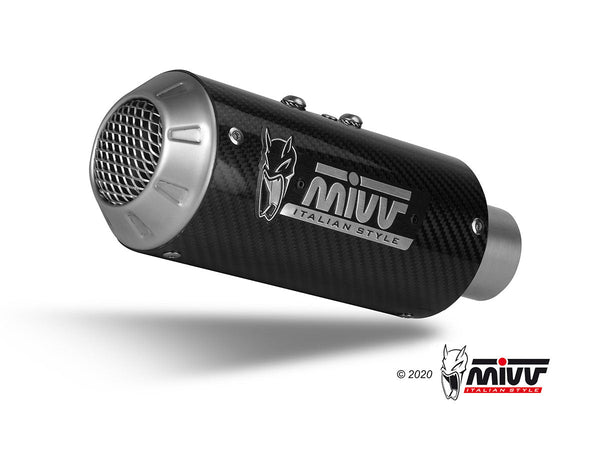 Mivv MK3 Carbon Slip-On Exhaust for BMW S1000RR 2019-22