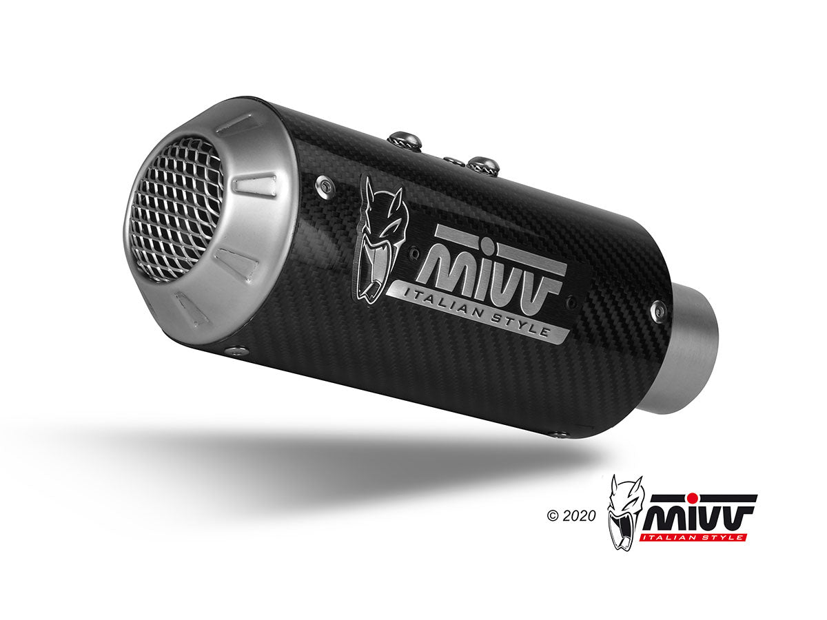 Mivv MK3 Carbon Slip-On Exhaust for BMW S1000RR 2019-22