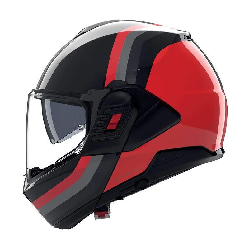 Nolan N120.1 Lineo Helmet Black Red