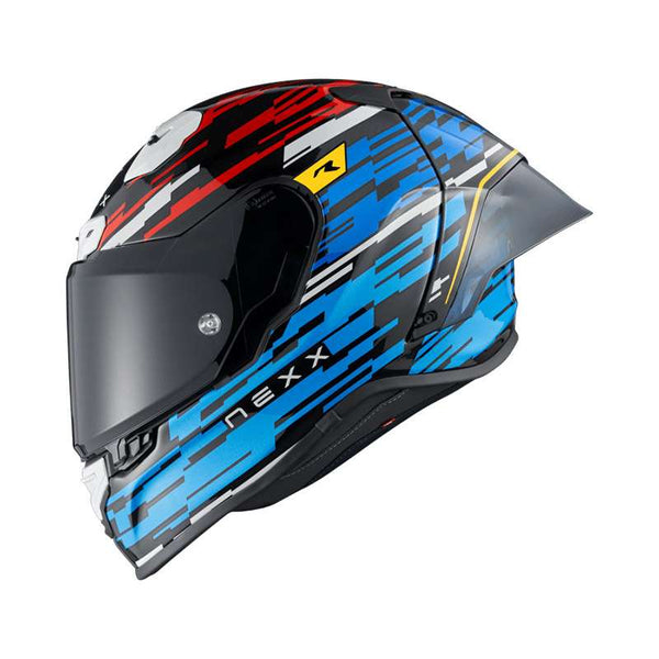 Nexx X.r3r Glitch Racer Helmet Blue Red