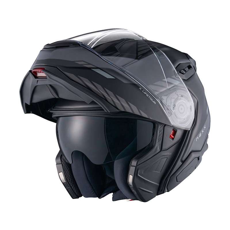 Nexx X.lifetour Globe Helmet Black Grey Matt