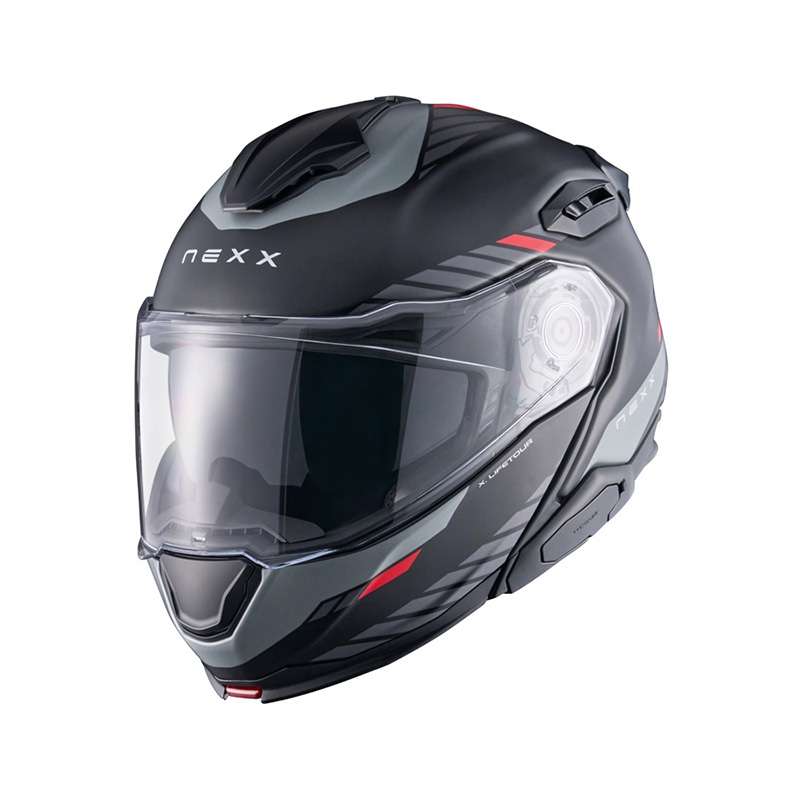 Nexx X.lifetour Globe Helmet Black Red Matt
