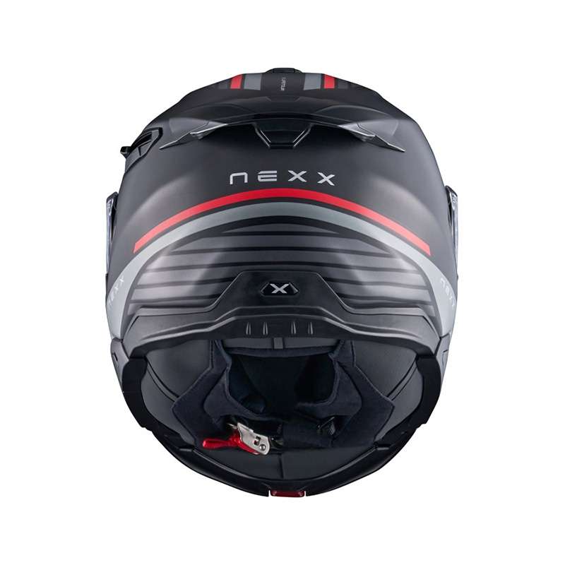 Nexx X.lifetour Globe Helmet Black Red Matt