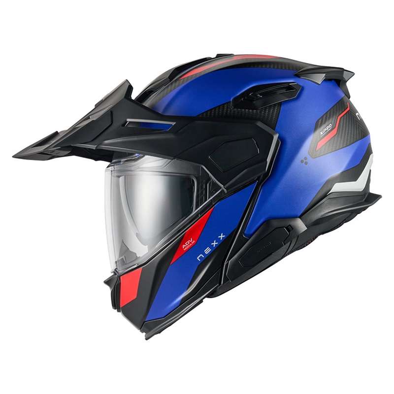 Nexx X.lifecountry Terra Helmet Blue Red Matt