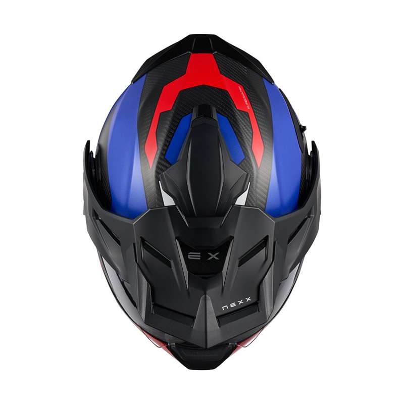 Nexx X.lifecountry Terra Helmet Blue Red Matt