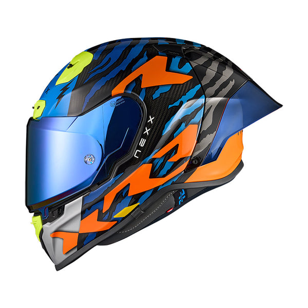 Nexx X.r3r Ziger Helmet Orange Blue
