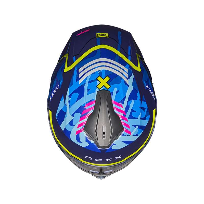 Nexx Y.100r Urbangram Helmet Indigo Blue Matt