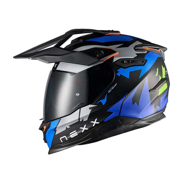 Nexx Y.travl Primal Helmet Blue Neon Matt