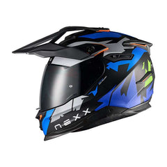 Nexx Y.travl Primal Helmet Blue Neon Matt