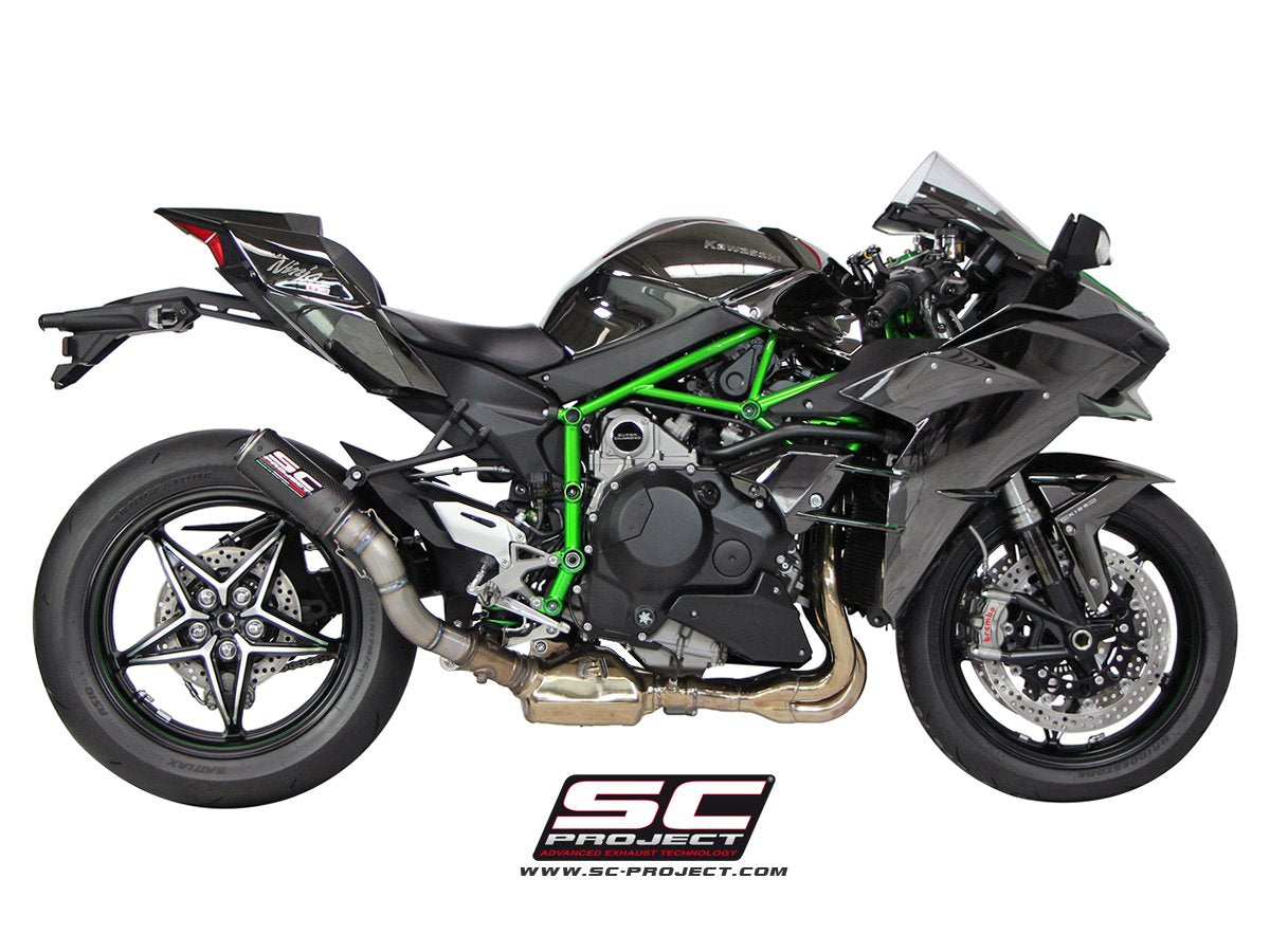 SC Project CR-T Slip-On Exhaust for Kawasaki Ninja H2 2015-20