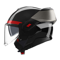 Nolan N120.1 Blocco Helmet Anthracite Red