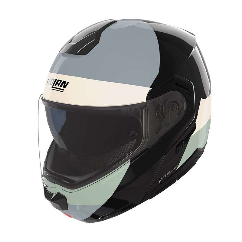 Nolan N90.3 06 Blocco Helmet Black Avorio