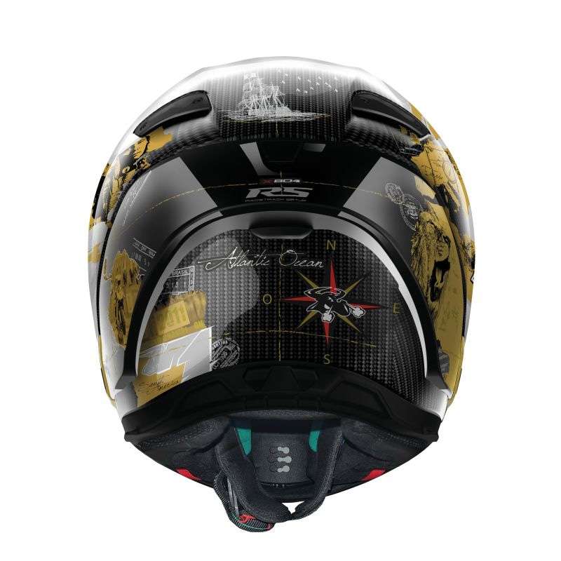 Nolan X-804 Rs Ultra Carbon Replica Checa Gold