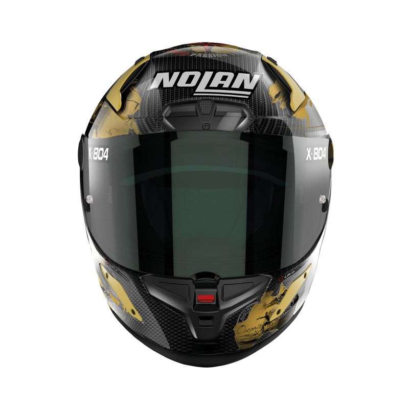 Nolan X-804 Rs Ultra Carbon Replica Checa Gold