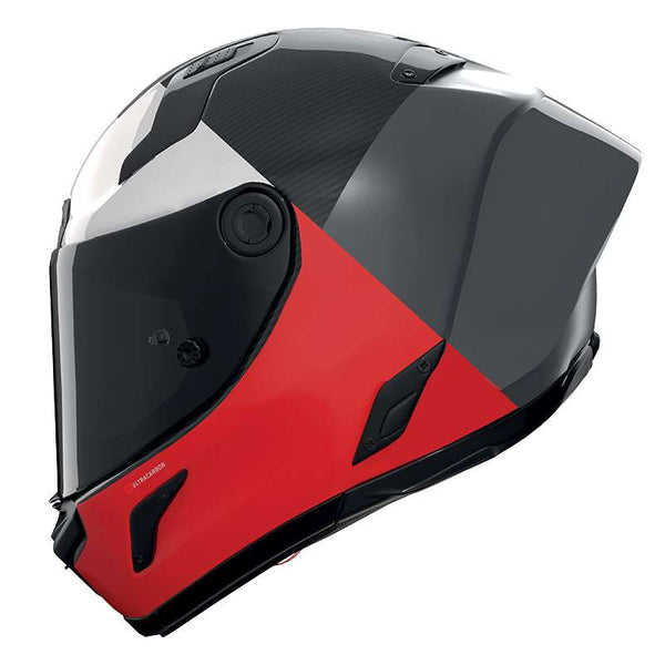 Nolan X-804 Rs Ultra Carbon Blocco Grey Red