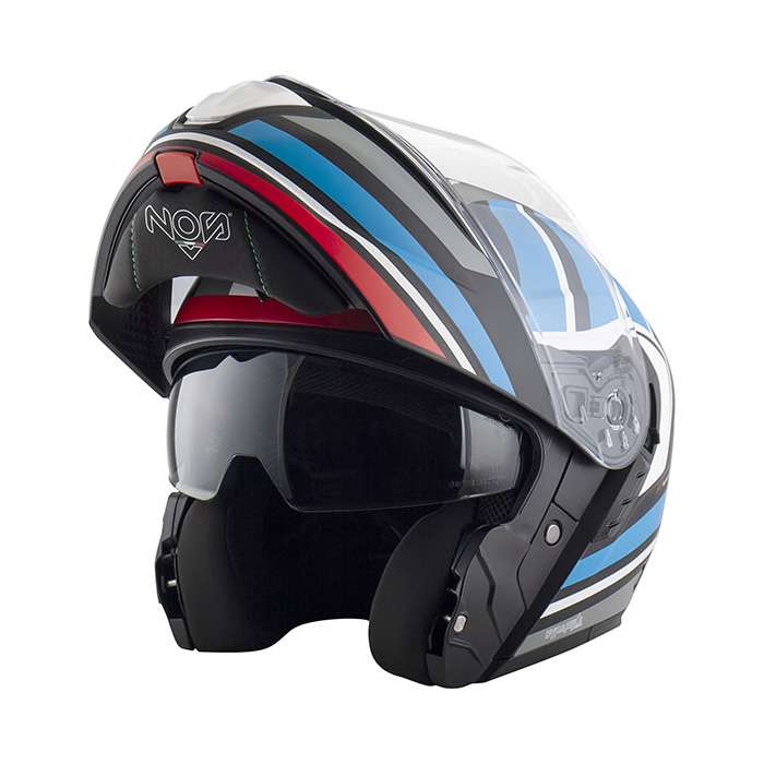 Nos Ns-14 Nitro Modular Helmet Blue Red Matt